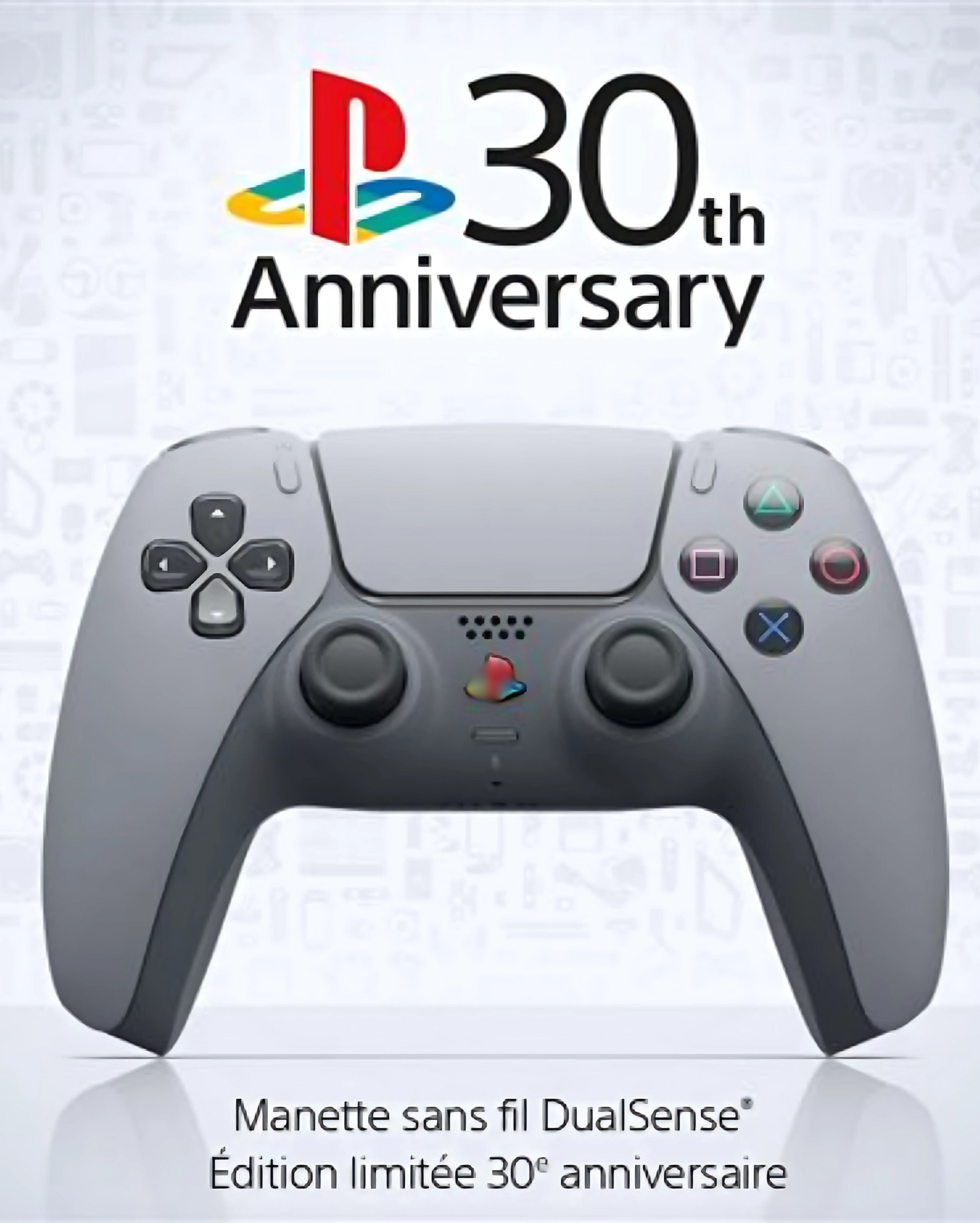 Kit Transformation Manette PS5™ DualSense 30e Anniversaire - Design Rétro Collector, Édition Limitée | Personnalisez Votre Manette et Vivez l’Héritage PlayStation®