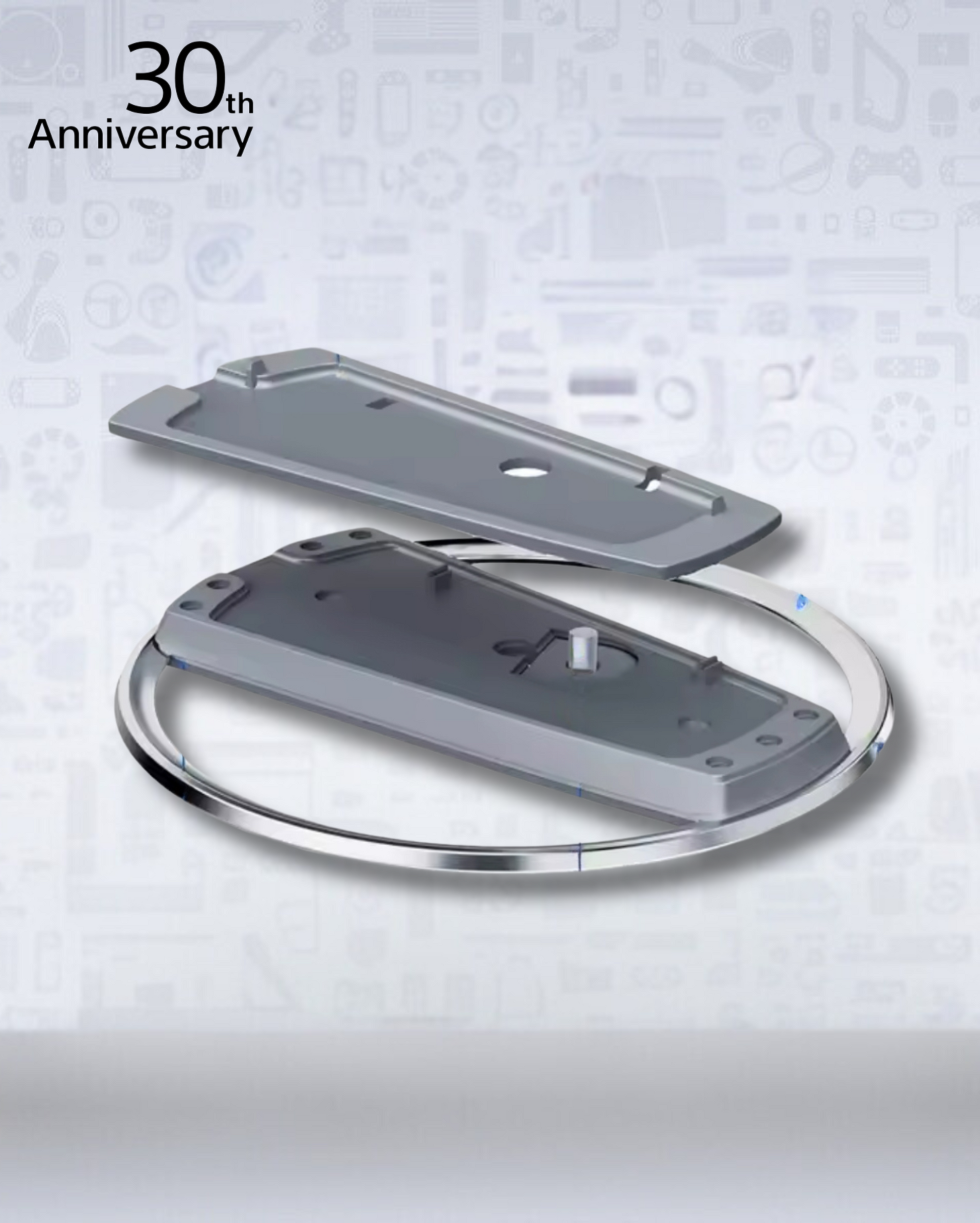 Support Vertical PS5™ 30e Anniversaire – Base Slim Refroidissante et Robuste pour PlayStation 5 | Compatible PS5™ Slim, Pro, Digital & Disc