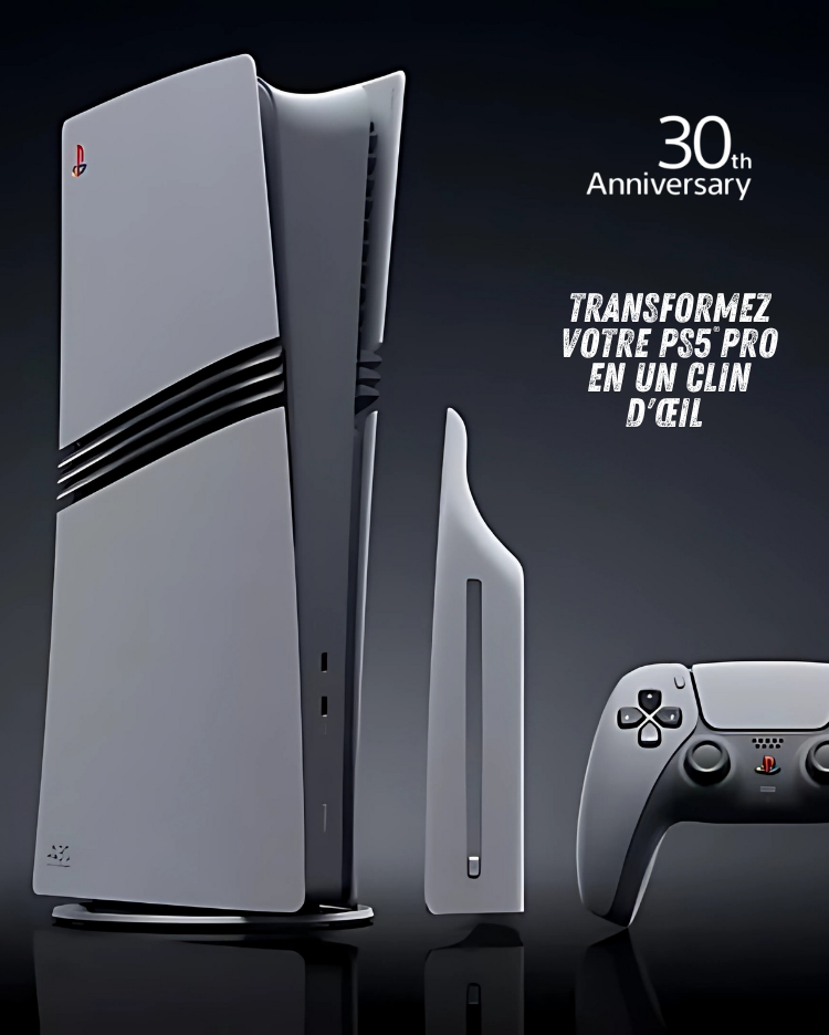 PS5 30e Anniversaire Faceplate - Coque 30Th anniversary pour PS5 Standard & Slim